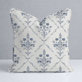 Benjamin Cream Floral Throw Pillow - Lemon Park