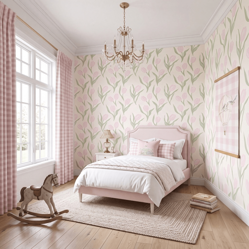 Juliet's Garden Cotton Candy Wallpaper