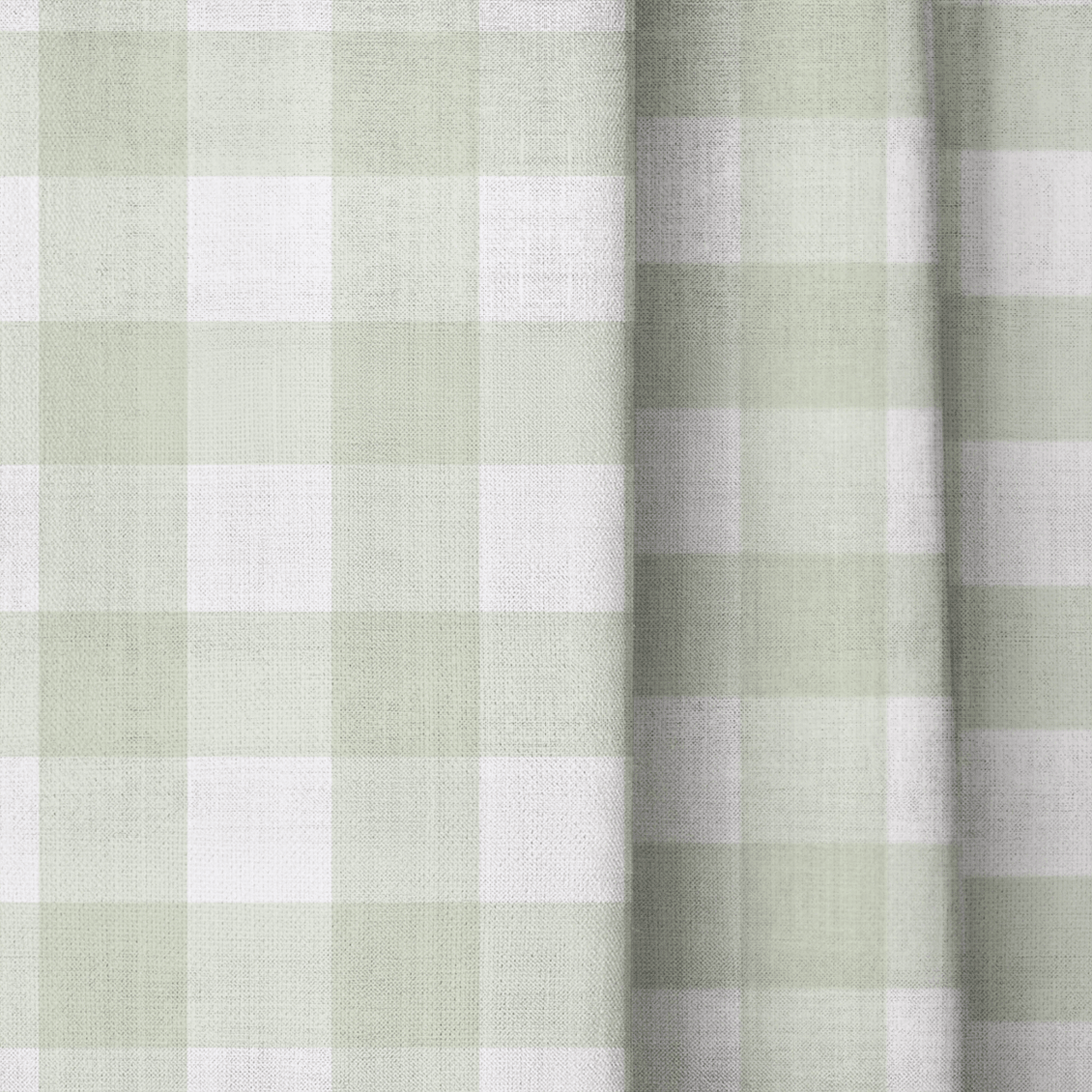 Juliet's Garden Pistachio Gingham - Drapery