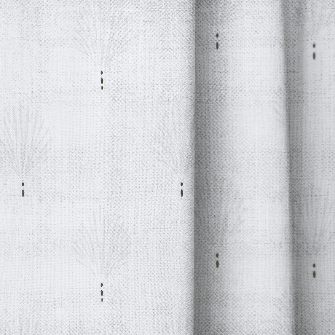 Loose Stems Lichen Block Print - Drapery