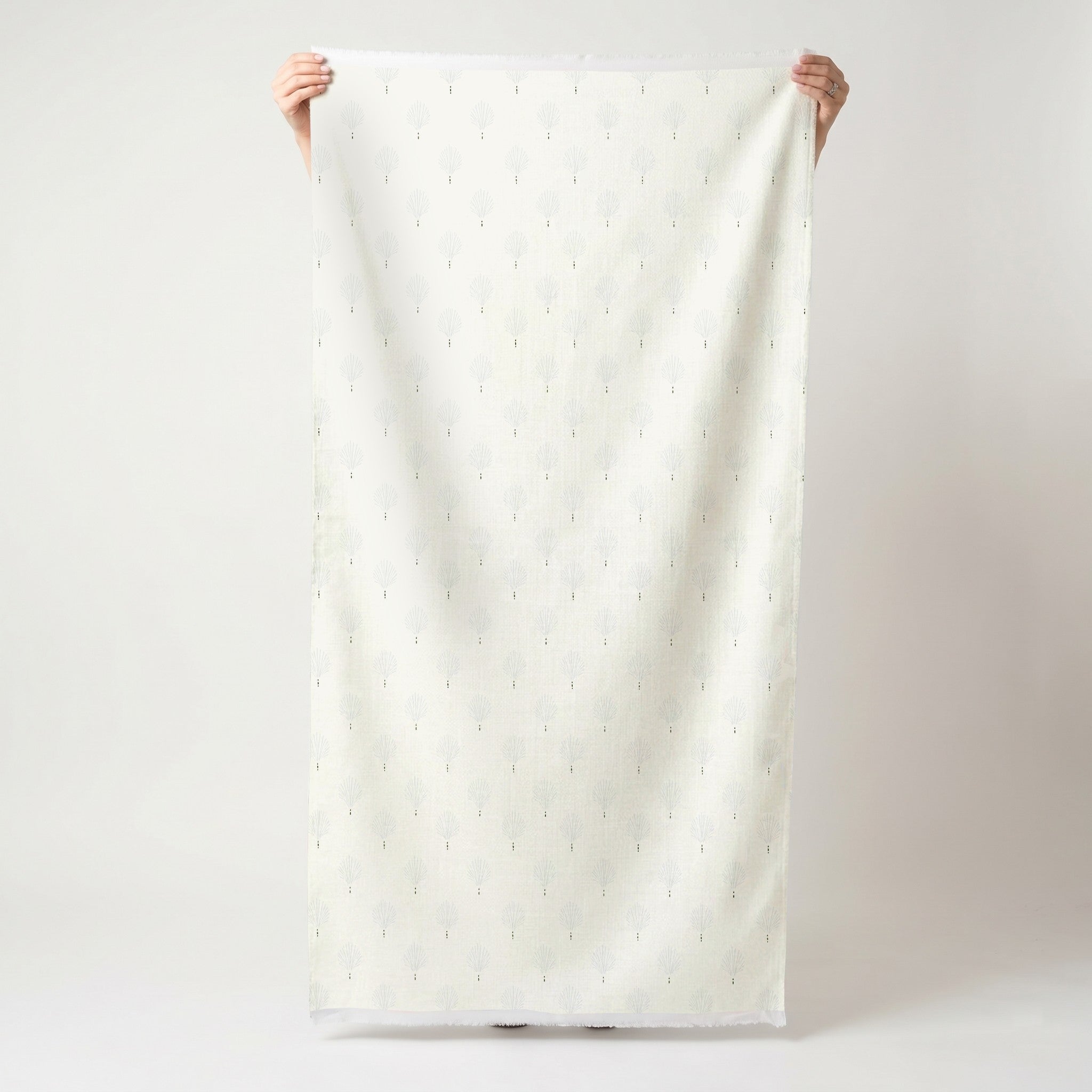 Loose Stems Lichen Block Print - Fabric