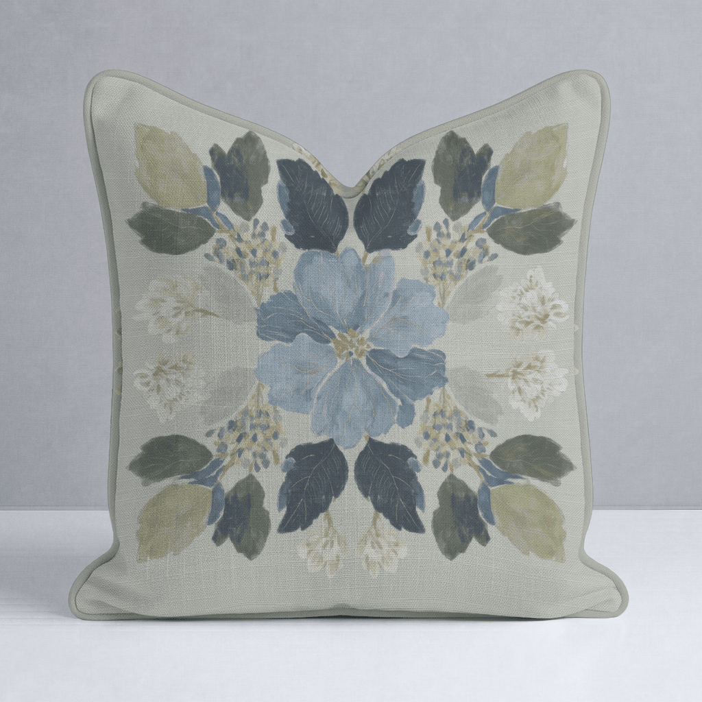The Silk Garden Leaves Throw Pillow - Lemon Park